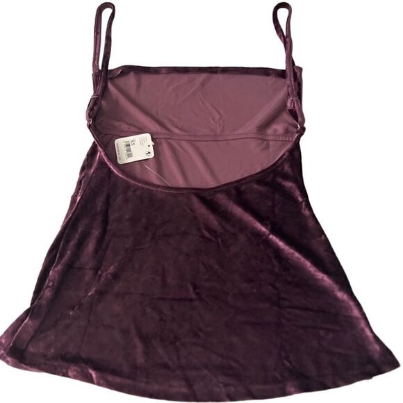 Free People Intimately Fig Jam All Night Velvet Tunic Women's Size XS NWT - Picture 4 of 12